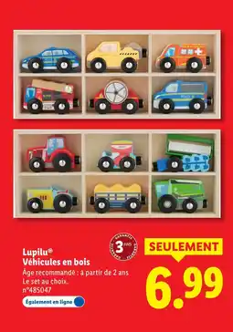 Lidl Lupilu Véhicules en bois offre