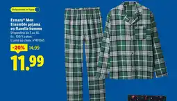 Lidl ESMARA Men Ensemble pyjama en flanelle homme offre