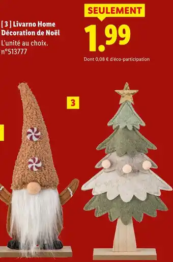 Lidl Livarno Home Décoration de Noël offre