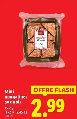 Lidl FAVORINA Mini nougatines aux noix offre