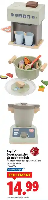 Lidl LUPILU Jouet accessoire de cuisine en bois offre