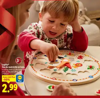 Lidl LUPILU Jeu de motricité en bois offre