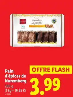 Lidl Favorina Pain d'épices de Nuremberg offre