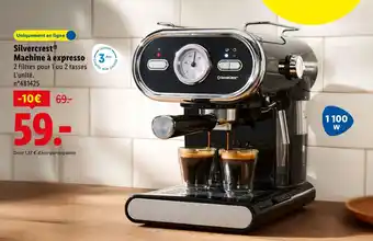 Lidl SILVERCREST Machine à expresso offre