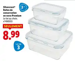 Lidl Silvercrest Boîtes de conservation en verre Premium offre