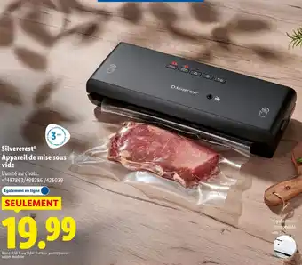 Lidl SILVERCREST Appareil de mise sous vide offre