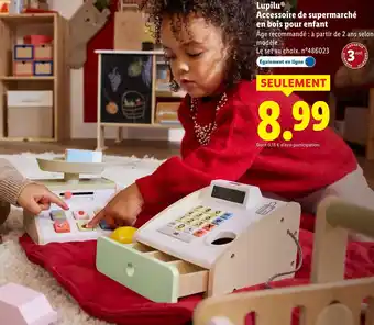 Lidl LUPILU Accessoire de supermarché en bois pour enfant offre