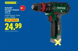 Lidl PARKSIDE Perceuse-visseuse sans fil offre