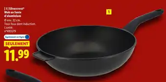 Lidl SILVERCREST Wok en fonte d'aluminium offre