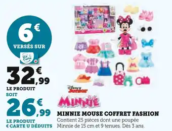Super U Disney Minnie Mouse Coffret Fashion offre