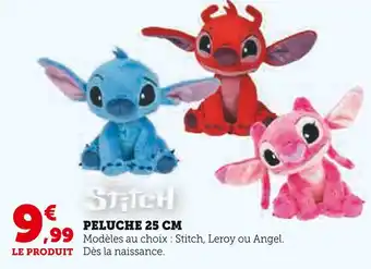 Super U Stitch Peluche 25 cm offre