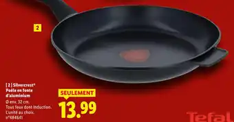 Lidl SILVERCREST Poêle en fonte d'aluminium offre