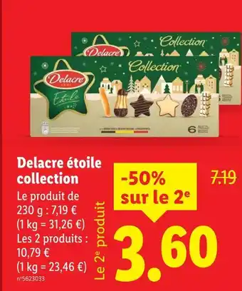 Lidl Delacre Delacre étoile Collection offre