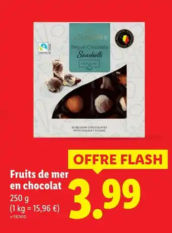 Lidl J.D. GROSS Fruits de mer en chocolat offre