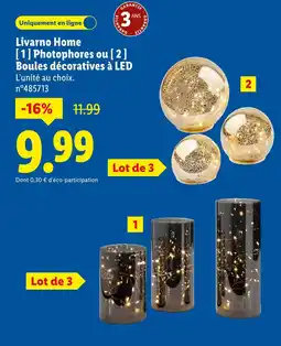 Lidl Livarno Home Photophores à LED offre