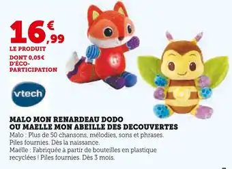 Super U Vtech Malo Mon Renardeau Dodo offre
