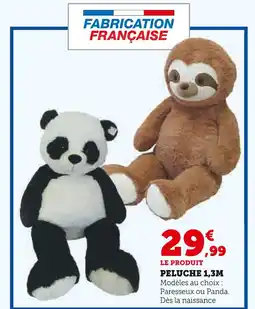 Super U Peluche Paresseux offre
