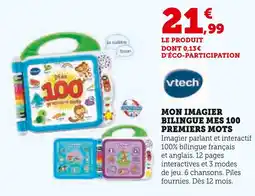 Super U VTECH Mon imagier bilingue offre