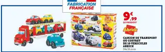 Super U ABRICK Camion de transport ou coffret de 10 vehicules offre