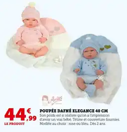 Super U Arias Poupée Dafné Élégance Rose 40 cm offre