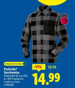 Lidl PARKSIDE Surchemise offre