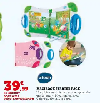 Super U VTECH Magibook starter pack offre