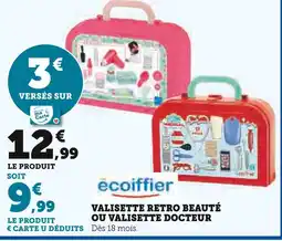 Super U ECOIFFIER Valisette Retro Beauté offre