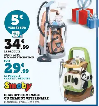 Super U SMOBY Chariot de ménage offre
