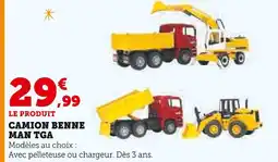 Super U Bruder Camion benne avec pelleteuse MAN TGA offre