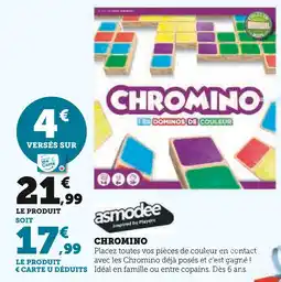 Super U Asmodee Chromino offre