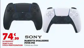 Super U SONY Manette DualSense pour PS5 offre