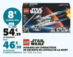 Super U LEGO Diorama du compacteur de déchets de l'étoile de la mort offre