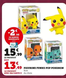 Super U Figurine Pokemon Pikachu offre