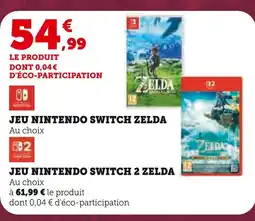 Super U Nintendo Jeu Nintendo Switch Zelda offre