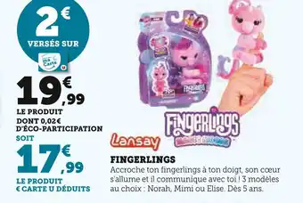 Super U LANSAY Fingerlings offre