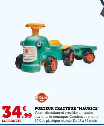 Super U FALK Porteur tracteur Maurice offre