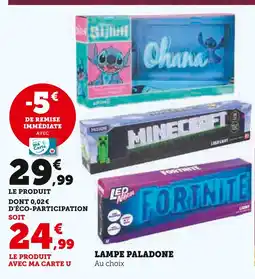 Super U Lampe paladone offre