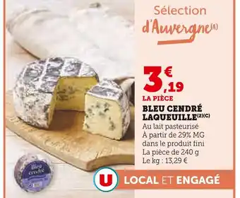 Super U LAQUEUILLE Bleu cendré offre