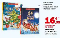 Super U Éditions Auzou Romans de l'avent offre