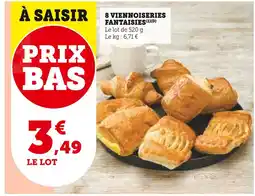 Super U 8 Viennoiseries Fantaisies offre
