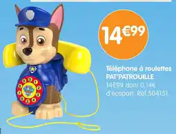 b&m PAT'PATROUILLE Téléphone à roulettes offre