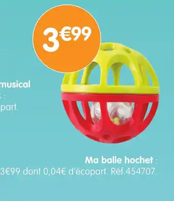 b&m Ma balle hochet offre