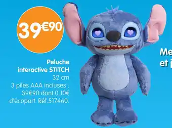 b&m Peluche interactive STITCH offre