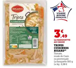 Super U Bigard Tripes cuisinées offre