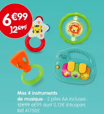 b&m Mes 4 instruments de musique offre