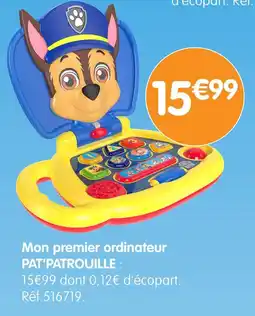 b&m PAT'PATROUILLE Mon premier ordinateur offre