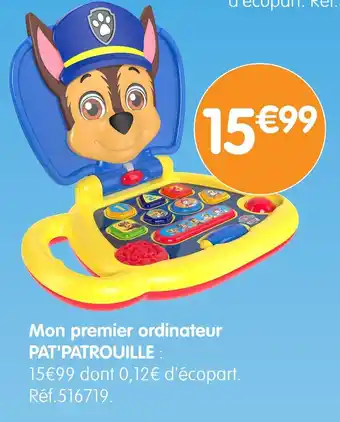 b&m PAT'PATROUILLE Mon premier ordinateur offre