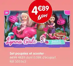 b&m Set poupées et scooter offre