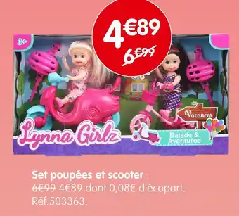b&m Set poupées et scooter offre