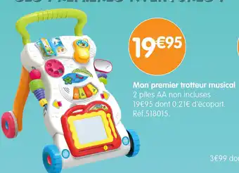 b&m Mon premier trotteur musical offre
